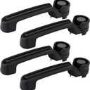 JDMON 4PCS Exterior Door Handles Replacement for Dodge Nitro 2007-2011, Jeep Wrangler 2007-2017, Liberty 2008-2012, Wrangler JK 2018 Replacement for 4589164AC 4589164AD 4589164AE 4589164AH 4589164AI