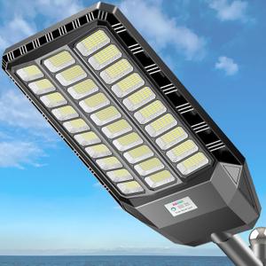 Deepn 9000W Solar Lights Outdoor with Motion Sensor & Dusk to Dawn,TW030C
Commercial Grade Outdoor Solar Lights, Security LED Flood Lights Outdoor Lighting for Parking Lots, Streets & Yard, 1 Pack