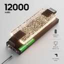 camuucci Battery Operated Wall Sconce Rechargeable Battery Powered 12000mAh Wall Light Indoor Not Hardwired Wall Lamp Fixtures for Bedroom Living Room 1Pack