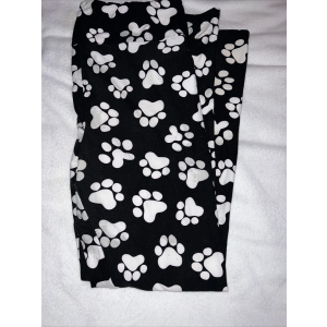 Lularoe TC 12-13,  Tall Curvy Leggings Black White Dog , Pack Of 2
