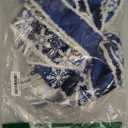 GOGOSY Christmas Tree Topper Bow,48''x 13'' Large Velvet Christmas Wreath Bows Xmas Ornaments with Long Wired Edge Ribbon for Farmhouse Thanksgiving,Birthday,Living Room Christmas Decoration(Blue)