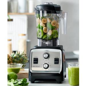 HECMAC 3-Peak HP Blender - 2200W Max/1400W Rated, 68oz BPA-Free Pitcher, Easy to Use, Self-Clean, Tamper - Smoothies, Ice Crush, Frozen Drinks, Food Prep - Home & Commercial, 110V