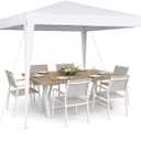 10x10 Outdoor Canopy Tent with Pole Frame, Backyard Party Tent (Not Pop Up)