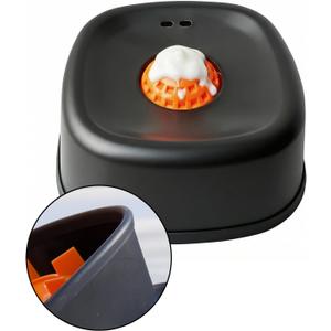 RAINWOOD Liquid Slow Feeder Dog Bowl with Floating Ball, Dog Lick Bowl for Bone Broth, Yogurt & Supplements, Dog Enrichment Slow Feeding Dish for Small Medium Large Breeds (Black)