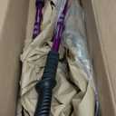 Aihoye Hiking Trekking Poles, 2 Pack Collapsible, Lightweight, Anti Shock, Walking Sticks, Adjustable Hiking Pole for Men and Women (purple)