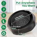 Bed Bug Interceptors, 4 Pack Bed Bug Traps, Insect Detector for Bed, Sofa & All Furniture. 24/7 Monitor, 360 Protection for Your Family's Peaceful Sleep, Black