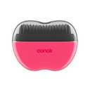 Conair Cordless Heated Brush, Portable Ceramic Ionic Smoothing Brush for Frizz Control & Shine, Rechargeable, 2 Heat Settings, Travel-Friendly Styling Tool with Protective Cover, Hot Pink & Black