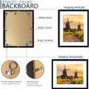 24x30 Picture Frame Set of 5, Black Poster Frame, Display Pictures 18 x 24 with Mat or 24 x 30 Without Mat for Horizontal or Vertical Wall Mounting, Wall Gallery Frame, 24x30-5PACK