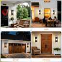Dusk To Dawn Extra Large Outdoor Wall Lantern-4 Light,Outdoor Wall Light Fixtures For Patio, Porch,Black Exterior Wall Sconce,Waterproof Outside Garage Lights,E12 Base,1 Pack,24"H*10.2"L*9.8"W
