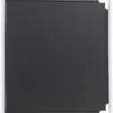 Samsill Classic Collection Leather 3 Ring Binder, Executive Presentation Portfolio, 0.5 Inch (Holds 100 Sheets), Brass Round Ring, Black