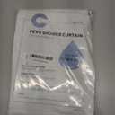 No Hook PEVA Shower Curtain or Liner - 8G Heavy Duty Frosted Bathroom Shower Curtain No Hooks Required, Waterproof Plastic & PVC Free, Standard Size 71 x 74, Frost