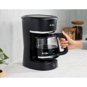MR. COFFEE 12-Cup Programmable Coffeemaker, Brew Now or Later, Black