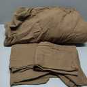 SE SOFTEXLY Muslin Duvet Cover King Size, 100% Washed Cotton Duvet Cover Set, Ultra Soft Comforter Cover Linen Like, 3 Pieces Minimalist Gauze Duvet Cover with 2 Pillowcases, 90"x104", Dark Brown