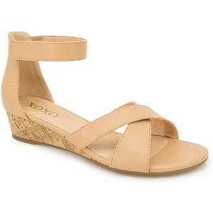 XOXO Women's Alisha Heeled Sandal (7.5, Tan)