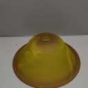 Retisee Amber Glass Lampshade Glass Lamp Shade Replacement Light Bulb Cover Chandelier Vanity Fitting Opening 1.65 Inch for Base E26 Socket