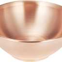 8''Pure Copper Bowl, 99.99% Copper Bowl for Kitchen, Coppers Mixing Bowls for Salad, Egg Beating, Pure Coppers Bowls for Family Friends
