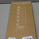 Over Door Organizer with 6 Extra Large Pockets 12 Side Pockets, Sturdy Closet Storage Rack, Hanging Storage Organizer with Clear Window for Shoes, Diapers, Toys, Bedroom, Bathroom, Black