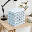 Vinyl Storage Rack 50-Holes Metal Vinyl Roll Holder White Craft Storage Organizer for Craft Room