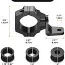 Ehaho 1 Pack UTV Whip Mount, Heavy Duty UTV Flag Mount, Adjustable Whip Light Mounting Bracket, for Light Bar, Antenna, Compatible with 1" to 2" Roll Cage of UTV ATV Polaris RZR SXS Can Am