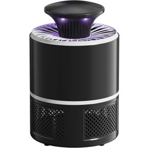 Fruit Fly Traps for Indoors, 2 in 1 Fruit Fly Trap for Home, Gnat Traps for House Indoor Bug Zapper Flying Insect Trap for Plants Moths Mosquitoes (Black)