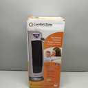 Comfort Zone Ceramic Tower Space Heater, 1500W Portable Electric Heater with 80 Oscillation, Digital Controls & Remote, Tip-Over & Overheat Protection, Indoor Heater for Home, Office & Bedroom