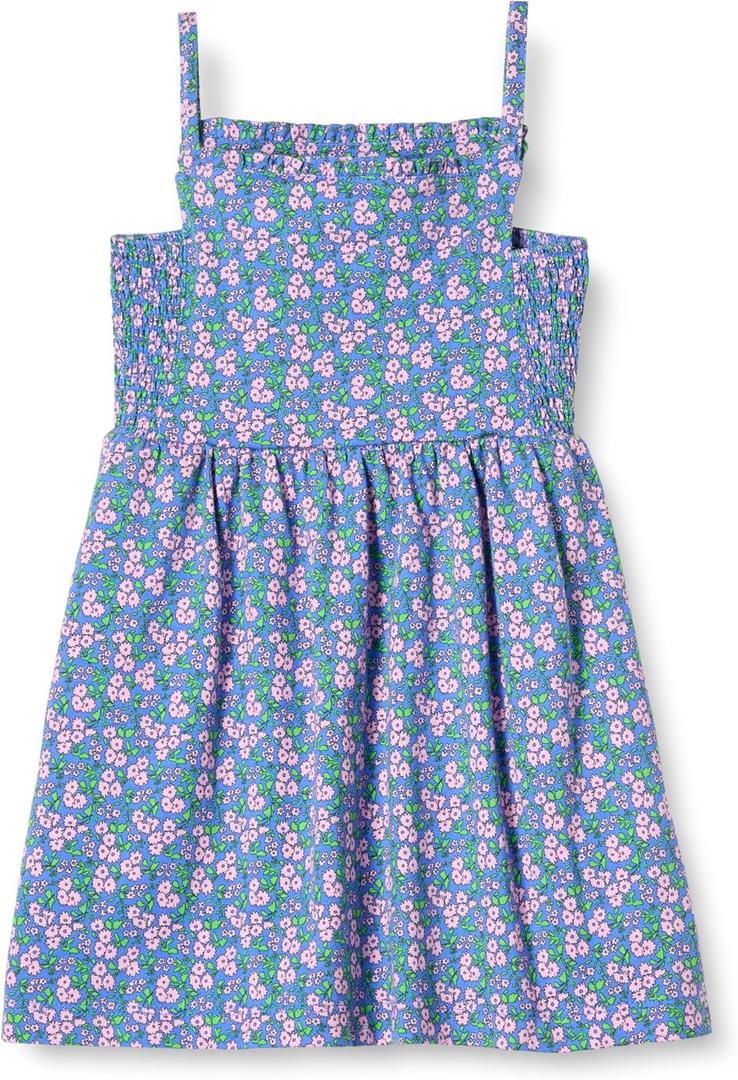 Amazon Essentials Girls and Toddlers' Cotton Strappy Midi Dress, Large