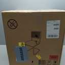 CangLong Fleece Dining Chairs, Mid-Century Modern Upholstered Armless Chairs with Metal Legs for Home, Kitchen, Dining Room, Set of 2, White