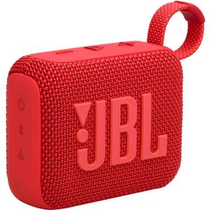 JBL Go 4 - Ultra-Portable, Waterproof and Dustproof Bluetooth Speaker, Big JBL Pro Sound with Punchy bass, 7-Hour Built-in Battery, Made in Part with Recycled Materials (Red)