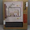 OKPAL 20 x 24 Inch Black Bathroom Mirrors for Over Sink, Rounded Rectangle Black Bathroom Vanity Mirror, Beveled Framed Mirror for Wall, HD Glass, Anti-Rust Aluminum Alloy Mirror