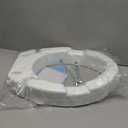 Carex Elongated Hinged Toilet Seat Riser, Adds 3.5 Inches of Height to Toilet, 300 Pound Weight Capacity, Raised Toilet Seat