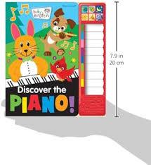 Baby Einstein - Discover the Piano Music Sound Book with Built-In Keyboard - PI Kids