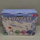 39'' Snow Tube Sled, 3Pack for The Whole Family Inflatable Snow Sled for Kids and Adult, Thickened Heavy Duty Sleds for Snow with Handles, Outdoor Winter Snow Toys for Boys Girls Tubing Sled Gift Set (blue pink green)