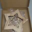 Clever Creations Wooden Star Shaped Nativity Scene Christmas Ornament, Festive LED Holiday Décor for Shelves and Tables, Brown