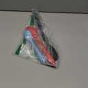 PUCKWAY 3 Pcs Silicone Spoons Set of 7.9 10.6 14.2 inch for Cooking, Heat Resistant Kitchen Spoons for Mixing, Stirring, and Serving, Small to Large Non Stick (Black & Red & Blue)