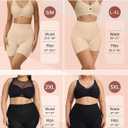 OEAK Tummy Control Shapewear for Women Seamless Girdle High Waisted Body Shaper Underwear Panty Smooth Under Dress Shapewear (Beige, L)
