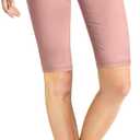 Hybrid & Company Women's Ultra Stretch Perfectly Shaping Mid Rise Skinny Bermuda Shorts with Pockets (XXXL)