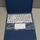 Harvopu Compatible for iPad 11th 10th Generation Case with Keyboard, Folio Cover with Pencil Holder, Multi-Touch Trackpad, 7 Color Backlit, Detachable Keyboard for iPad (A16) 11th/10th Gen (Navy Blue)