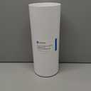 iDesign Freestanding Toilet Paper Canister with Lid for 3 Extra Rolls, White, Made in USA