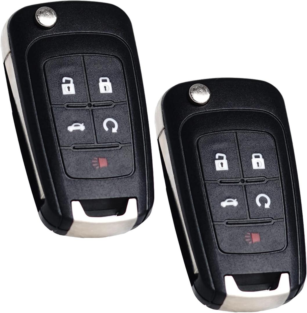 Key Fob Replacement Fits for Chevy Cruze Equinox Camaro Impala Malibu Sonic Buick Regal Verano Encore Lacrosse GMC Terrain 2010-2021 OHT01060512 Keyless Entry Remote Control 13504199