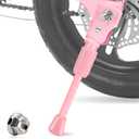 LEICHTEN Kickstand for Kids Bike, Kids Bike Kickstand for 12/14/16/18/20 Inch Wheel Children's Bicycle Single-Side Kick Stand Rear Mount Bikes Support Racks for Girls and Boys Bike, Non-adjustable (Pink)
