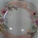 Floral Porcelain Tea Cup Set of 6 (12-Piece), 6 Cups & 6 Saucers with Rose Pattern, 6oz Scalloped Edge Coffee Cups, Dishwasher & Microwave Safe, Elegant Gift