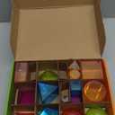 Learning Resources View-Thru Geometric Solids - Classroom Must Haves, Teacher Supplies, Geometry Set, Pattern Blocks, Homeschool, 3d School Shapes For Teaching, Math Manipulatives Essentials