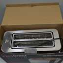 Mueller UltraToast Full Stainless Steel Toaster 4 Slice, Long Extra-Wide Slots for Bagels and Waffles, 6 Browning Levels, LED Display, Cancel/Defrost/Reheat Functions & Removable Tray, Kitchen Gadgets