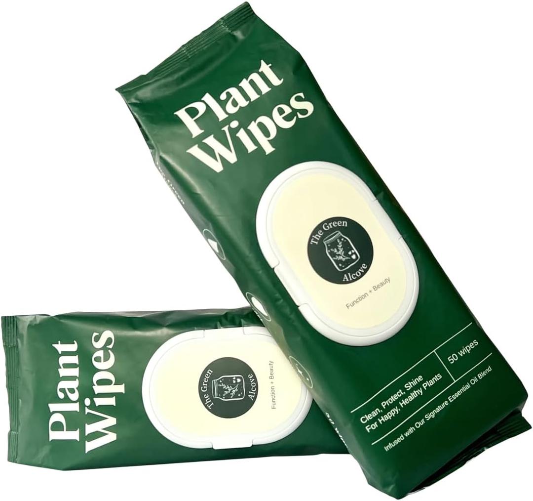 Plant Leaf Cleaner & Leaf Shine, Plant Cleaner | 2 Pack of 50 (Total 100 Count)