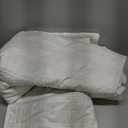 Wondnuga Luxury Soft Velvet Quilt Set Full Queen Size - Lightweight Velvet Bedding Set for All Season, Oversized Bedspread Coverlet Comforter Set with 2 Pillow Shams, Cream White, Checkered