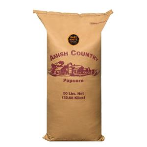 Amish Country Popcorn | 50 lb Bag | Baby White Popcorn Kernels | Old Fashioned, Non-GMO and Gluten Free (Baby White - 50 lb Bag)
