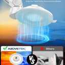 AboveTEK iPad Suction Mount, Phone Tablet Stand Holder with Suction Cup Fits 4"-11" Tablet/Phone/iPad mini/Air, Sticky iPads Mount on Window Bathroom Mirror, for Car Truck Windshield Boat (White)