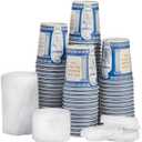 "It's a pleasure to serve you" 100pack cardboard drinking Greek party cups