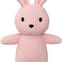 Cute Knitted bunny stuffed animals, baby Crochet Stuffed Animal and soft toys. 12 inch rabbit plush toy, Cute small animal dolls, soft toys for babies, boys and girls birthday Christmas Easter