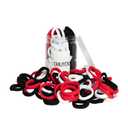100 Pcs Hair Ties,Thick Seamless Hair Ties Boxed,Ponytail Holders Hair Accessories No Damage for Thick Hair, High elastic Hair ties for women, Hair tie for travel, Hair bands (Black-White-Red)